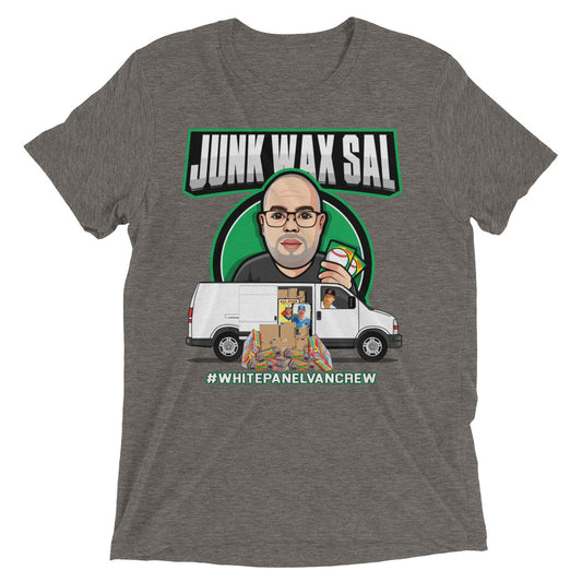 Junk Wax Sal - White Panel Van Crew - Tri-Blend t-shirt