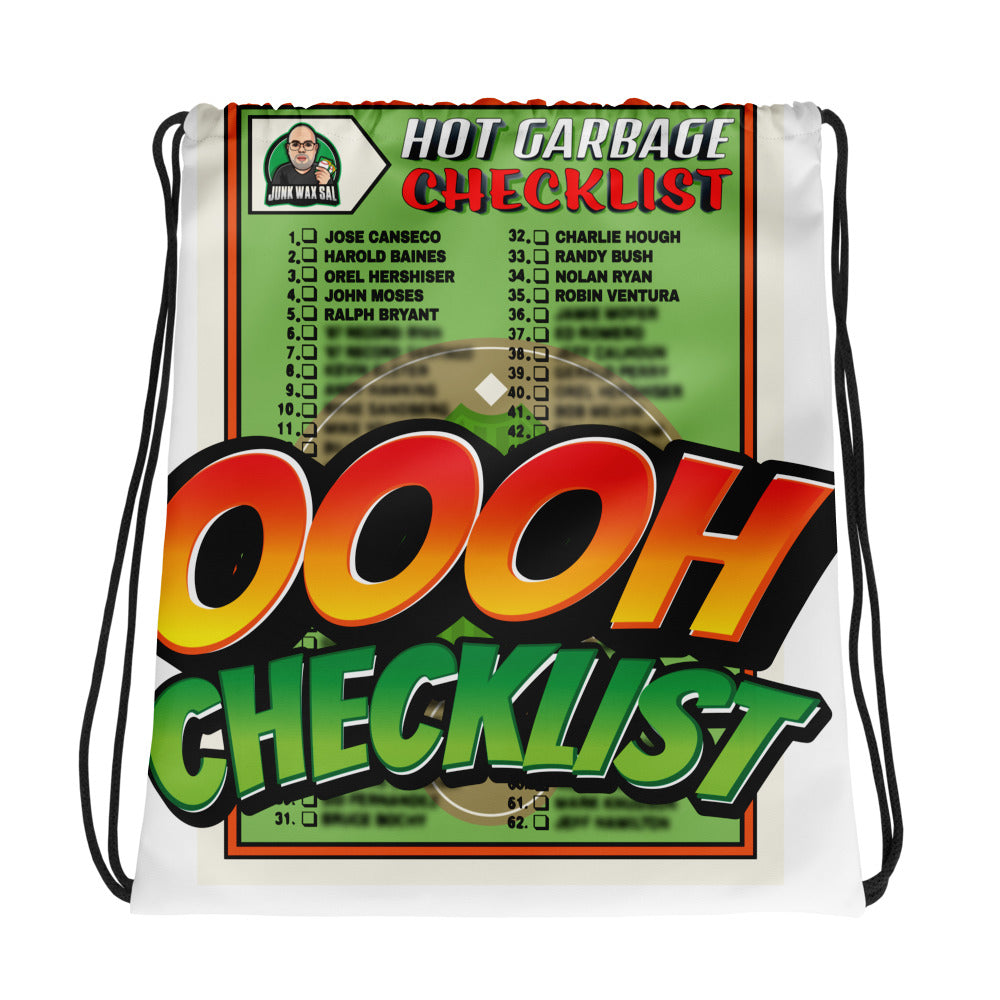Junk Wax Sal - Oooh Checklist - Drawstring bag