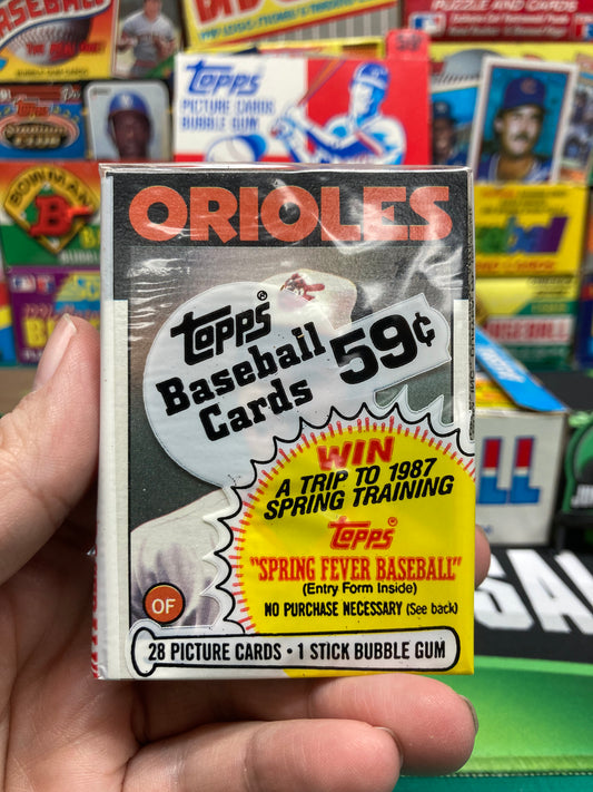 1986 Topps Baseball Cello Pack