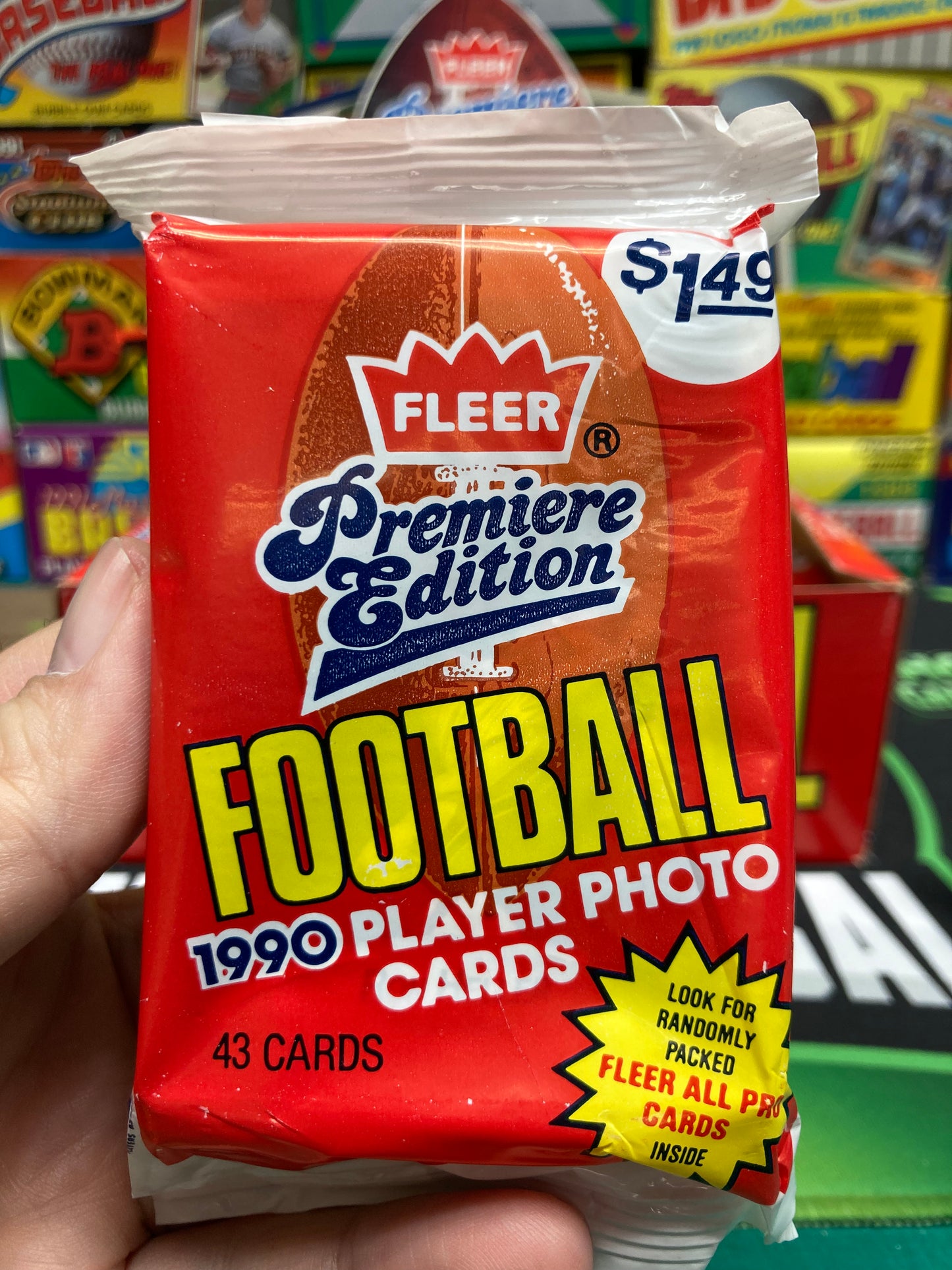 1990 Fleer Football Jumbo Pack
