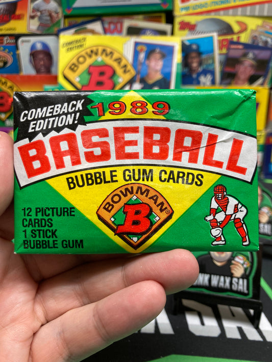 1989 Bowman Baseball Pack