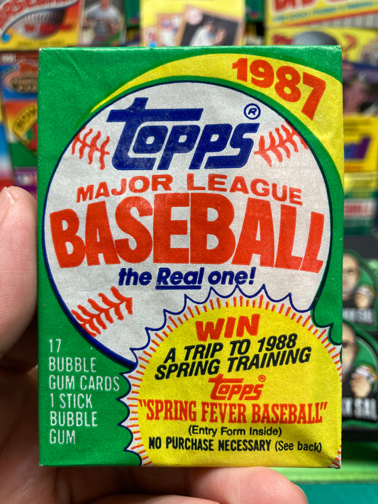 1987 Topps Baseball Pack