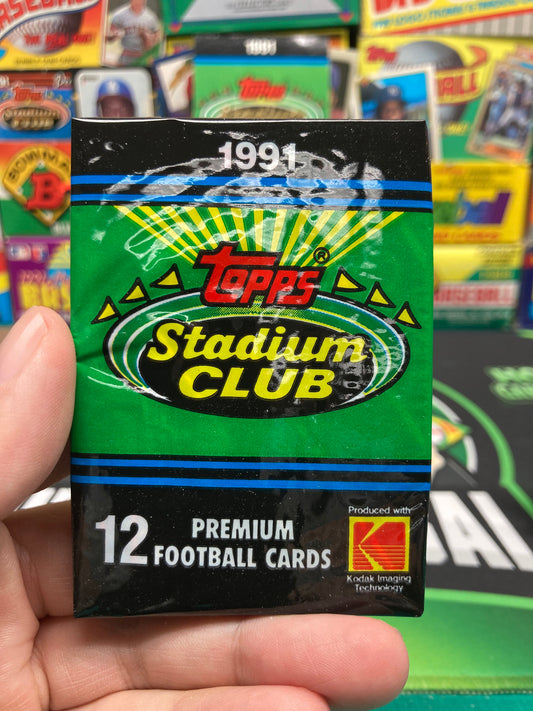 1991 Topps Stadium Club Football Pack