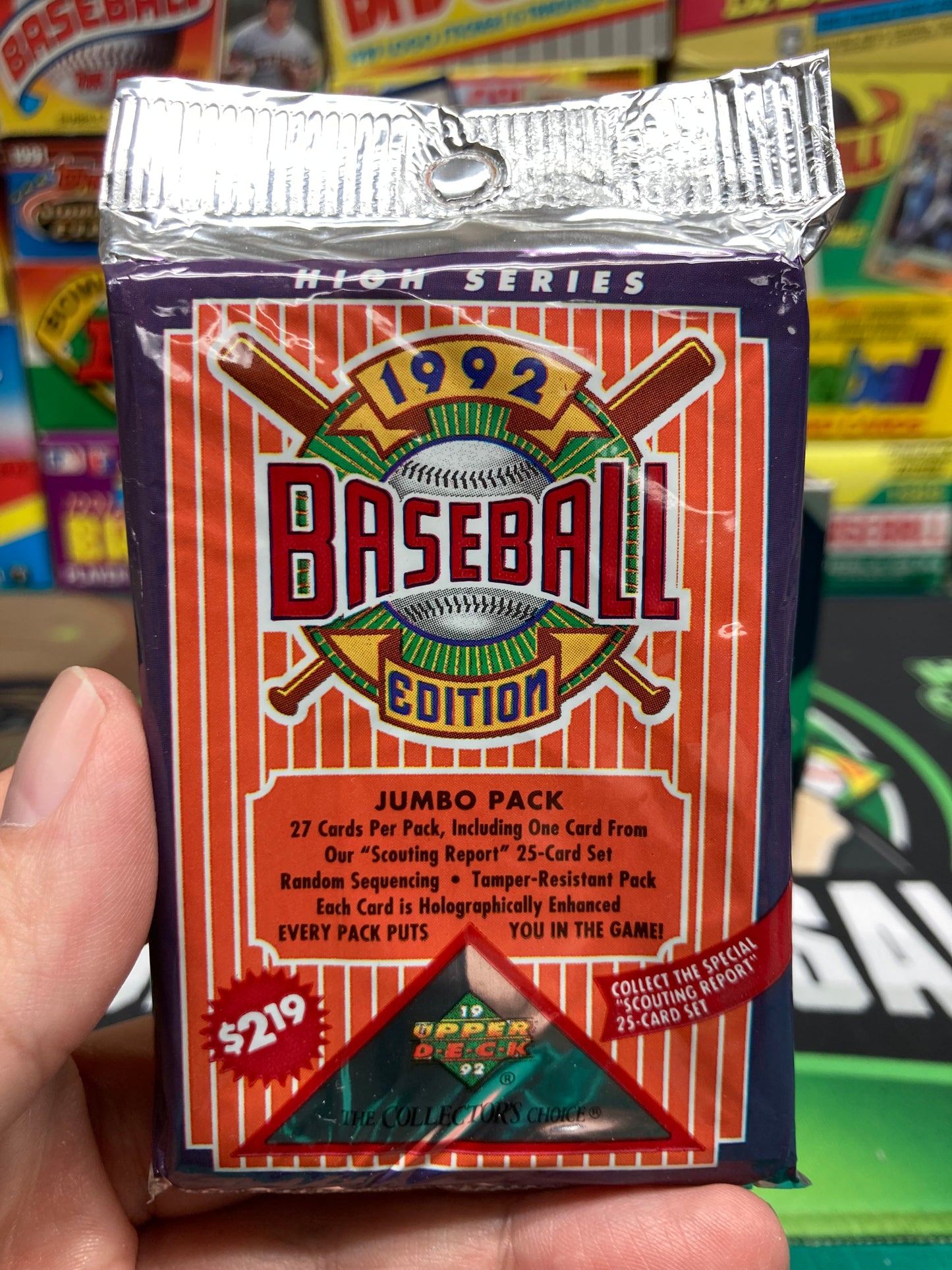 1992 Upper Deck Baseball High Series Jumbo Pack