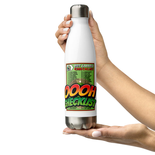 Junk Wax Sal - Oooh Checklist - Stainless Steel Water Bottle