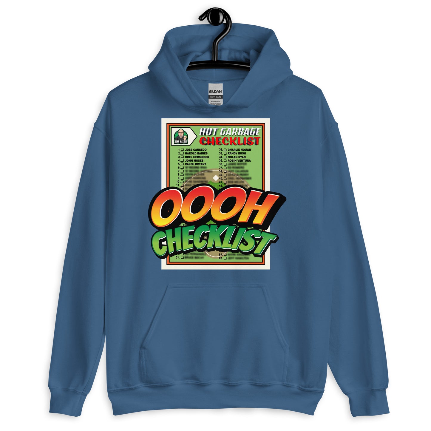 Junk Wax Sal - Oooh Checklist Unisex Hoodie