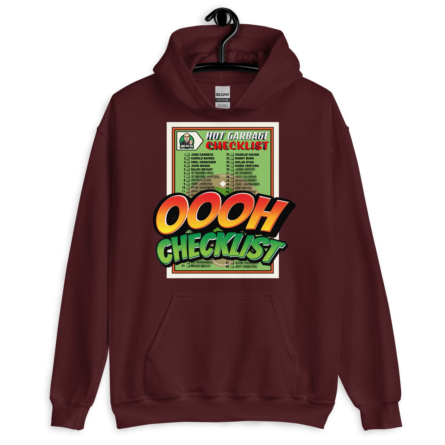 Junk Wax Sal - Oooh Checklist Unisex Hoodie