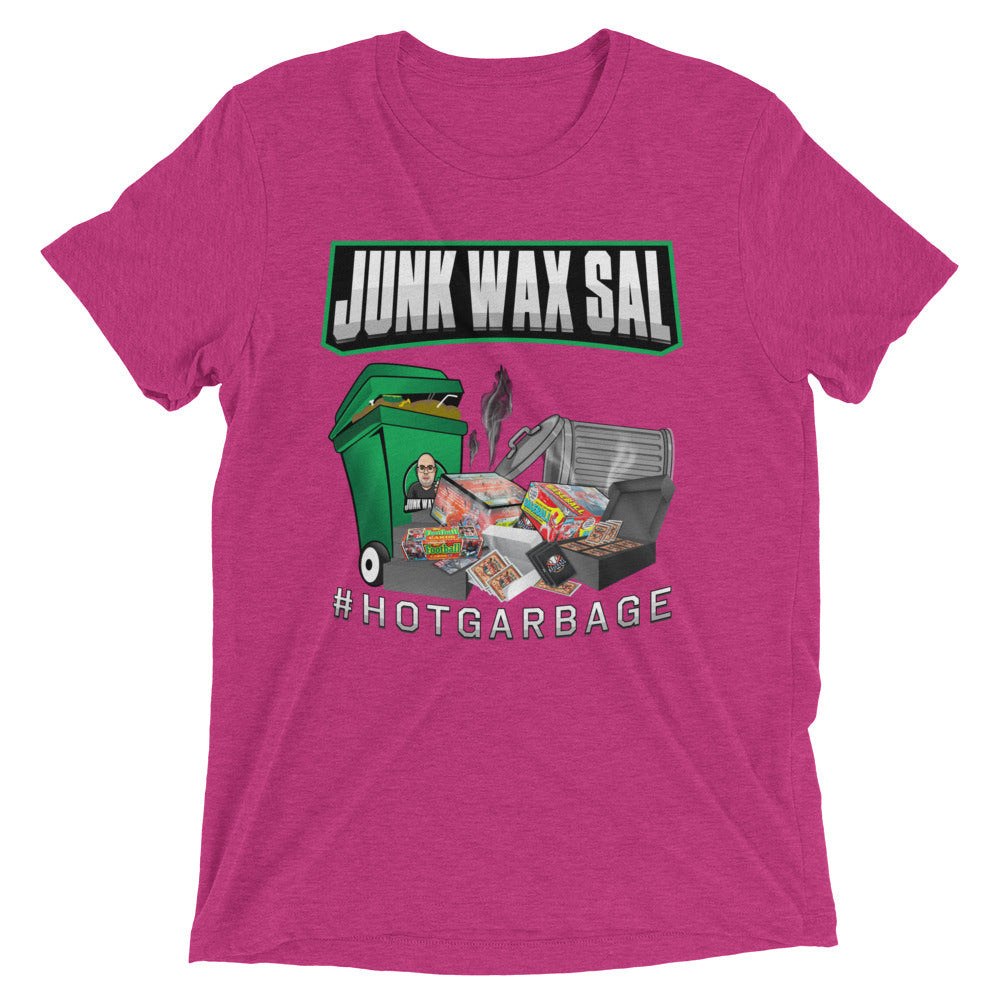 Junk Wax Sal - Hot Garbage - Tri-Blend t-shirt