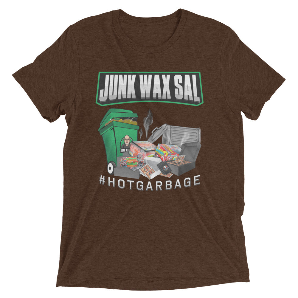 Junk Wax Sal - Hot Garbage - Tri-Blend t-shirt