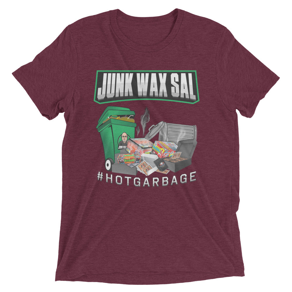 Junk Wax Sal - Hot Garbage - Tri-Blend t-shirt