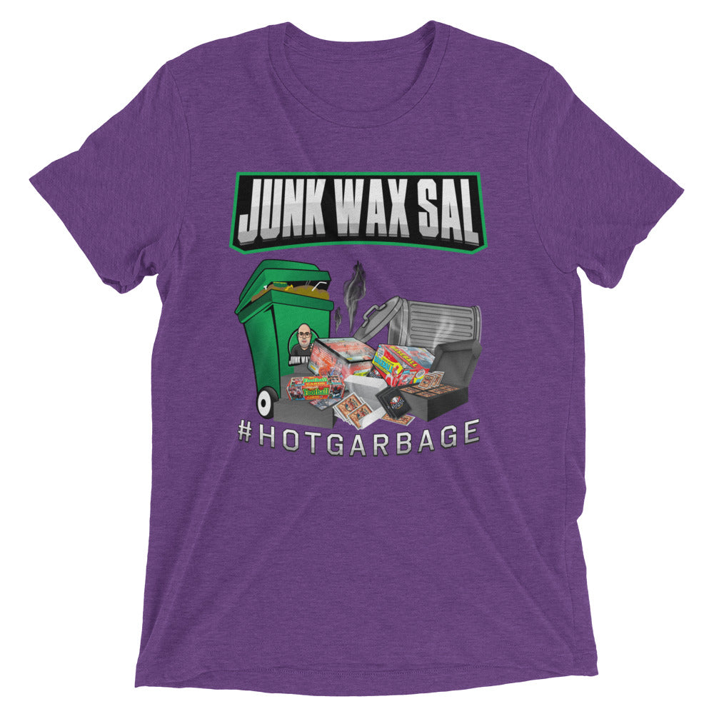 Junk Wax Sal - Hot Garbage - Tri-Blend t-shirt