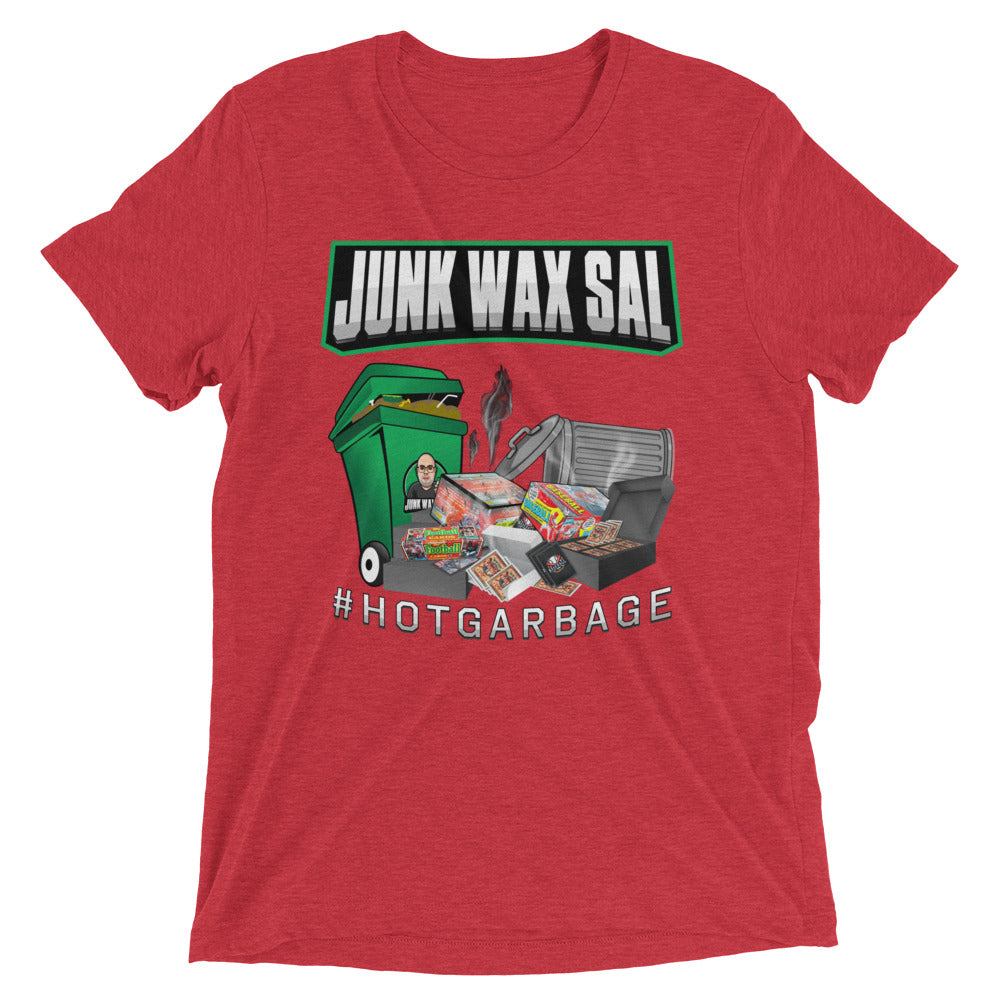 Junk Wax Sal - Hot Garbage - Tri-Blend t-shirt